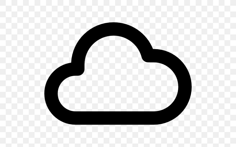 Cloud Computing Clip Art, PNG, 512x512px, Cloud, Area, Black And White, Body Jewelry, Cloud Computing Download Free