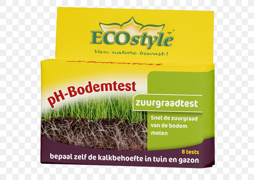 ECOstyle PH-Bodemtest Soil PH Product Commodity, PNG, 600x580px, Soil Ph, Brand, Cereal Germ, Commodity, Grass Download Free