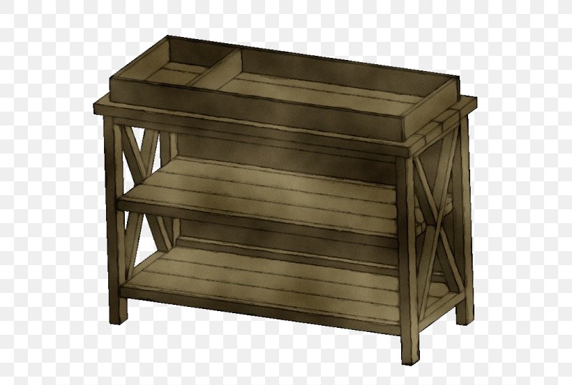 Furniture Table Shelf Wood Hardwood, PNG, 685x552px, Watercolor, Changing Table, Chest Of Drawers, End Table, Furniture Download Free