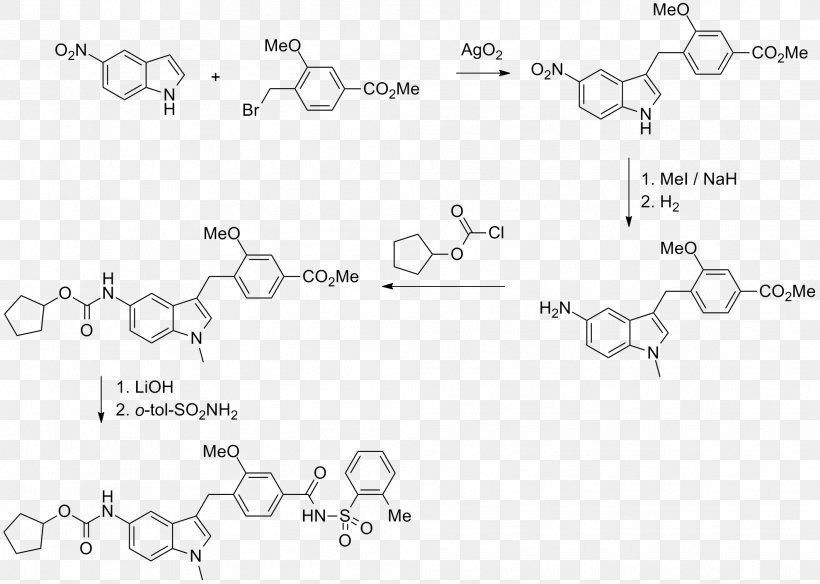 Indole-3-carboxaldehyde Tryptophan Carboxylic Acid Skatole, PNG, 1978x1411px, Indole, Acetic Acid, Area, Auto Part, Black And White Download Free