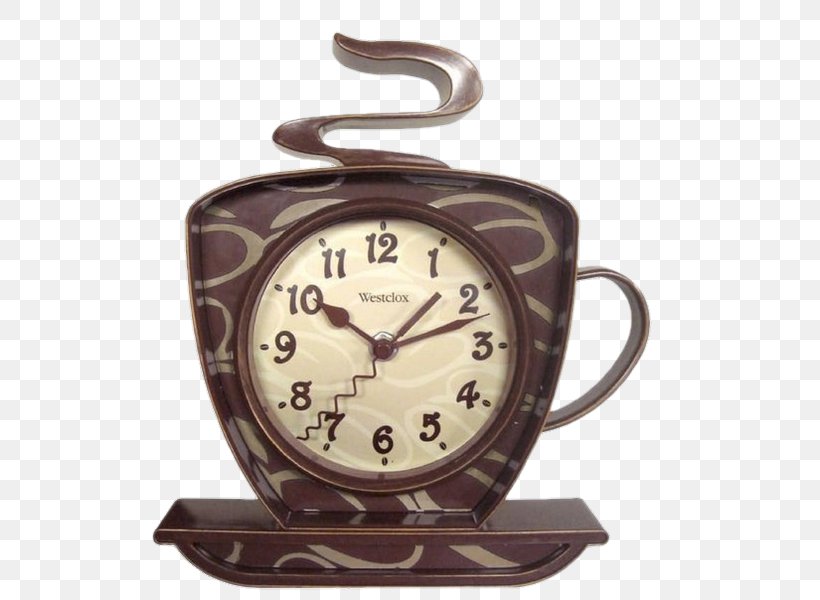 Coffee Cup Pendulum Clock Westclox, PNG, 517x600px, Coffee Cup, Alarm Clock, Alarm Clocks, Brewed Coffee, Clock Download Free