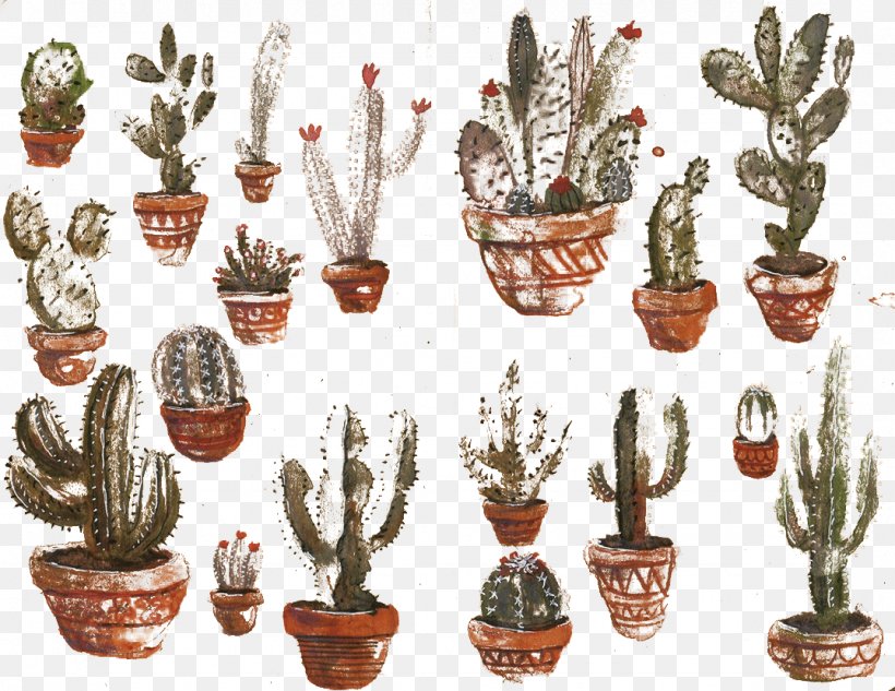 Cactaceae Flowerpot Sketchbook Drawing, PNG, 1075x830px, Cactaceae, Artifact, Bonsai, Cactus, Ceramic Download Free