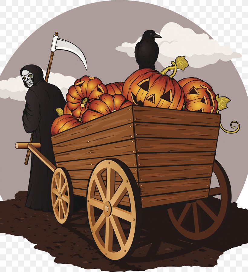 Death Halloween Poster Illustration, PNG, 1272x1394px, Death, Cart, Cartoon, Chariot, Designer Download Free