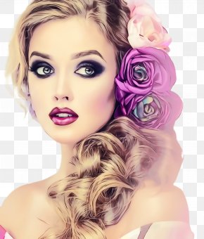 Eyelash Long Hair - Hair Face Eyebrow Hairstyle Beauty PNG