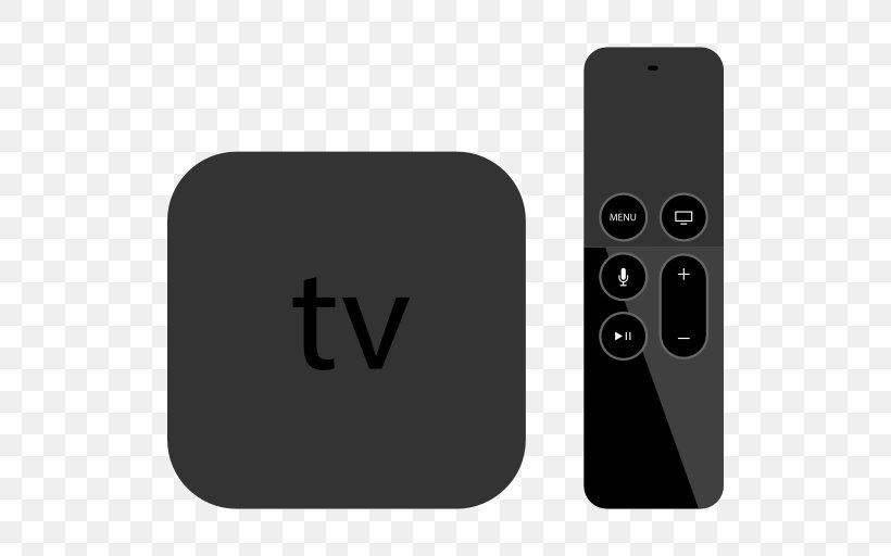 Apple TV (4th Generation) Television, PNG, 512x512px, Apple Tv 4th Generation, Apple, Apple Tv, Black, Computer Download Free