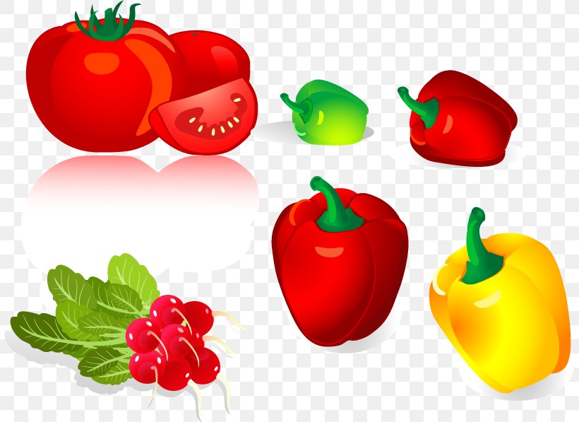 Bell Pepper Chili Pepper Vegetable, PNG, 807x597px, Bell Pepper, Apple, Bell Peppers And Chili Peppers, Cabbage, Capsicum Download Free