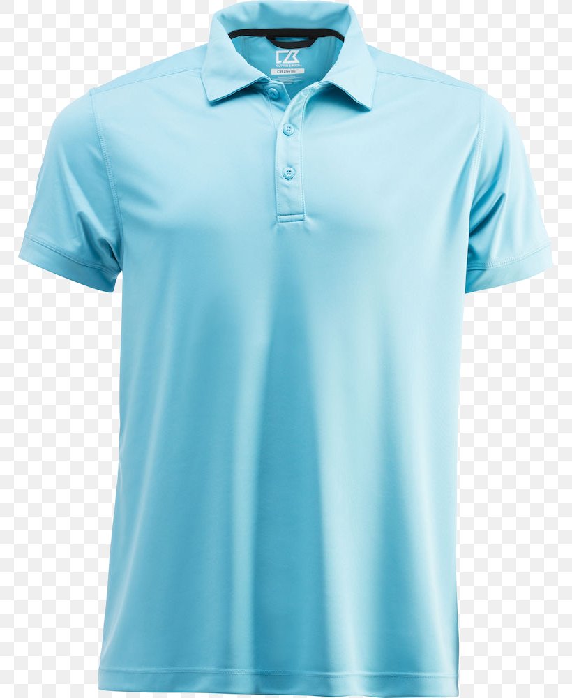 Polo Shirt T-shirt Cutter & Buck Golf, PNG, 768x1000px, Polo Shirt, Active Shirt, Aqua, Azure, Blue Download Free