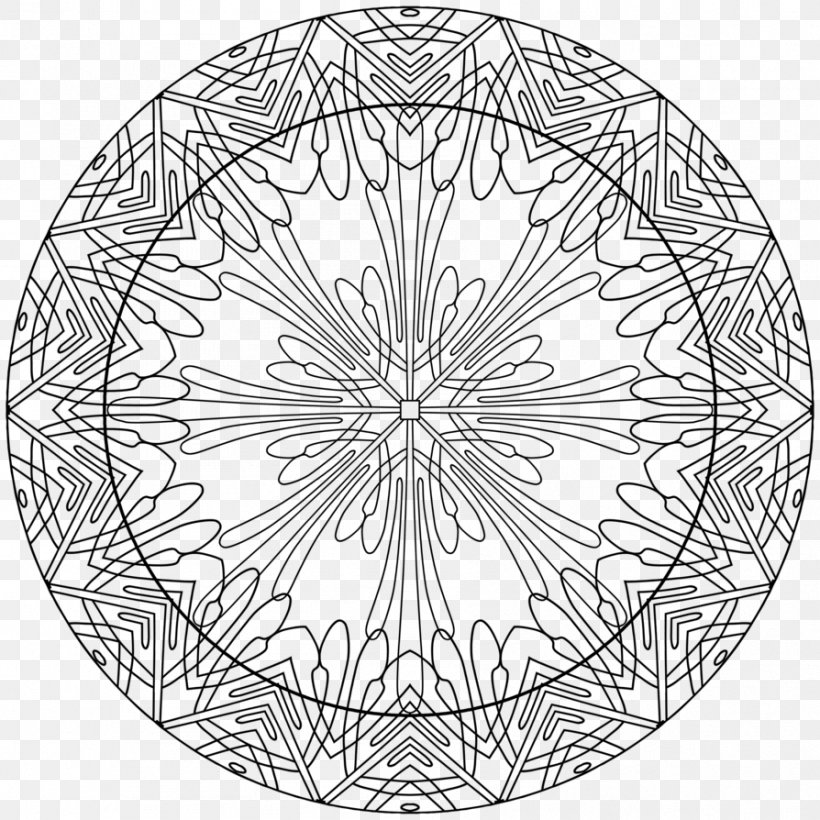 Circle Symmetry Line Art Point Pattern, PNG, 894x894px, Symmetry, Area, Black And White, Line Art, Monochrome Download Free