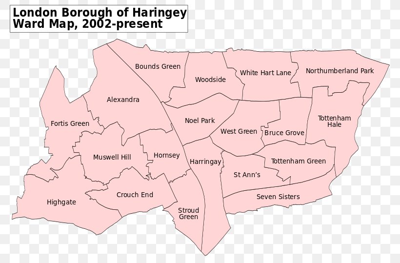 Haringey London Borough Council White Hart Lane Map London Borough Of Enfield London Borough Of Southwark, PNG, 800x539px, Haringey London Borough Council, Area, Area M, Diagram, Haringey Borough Fc Download Free