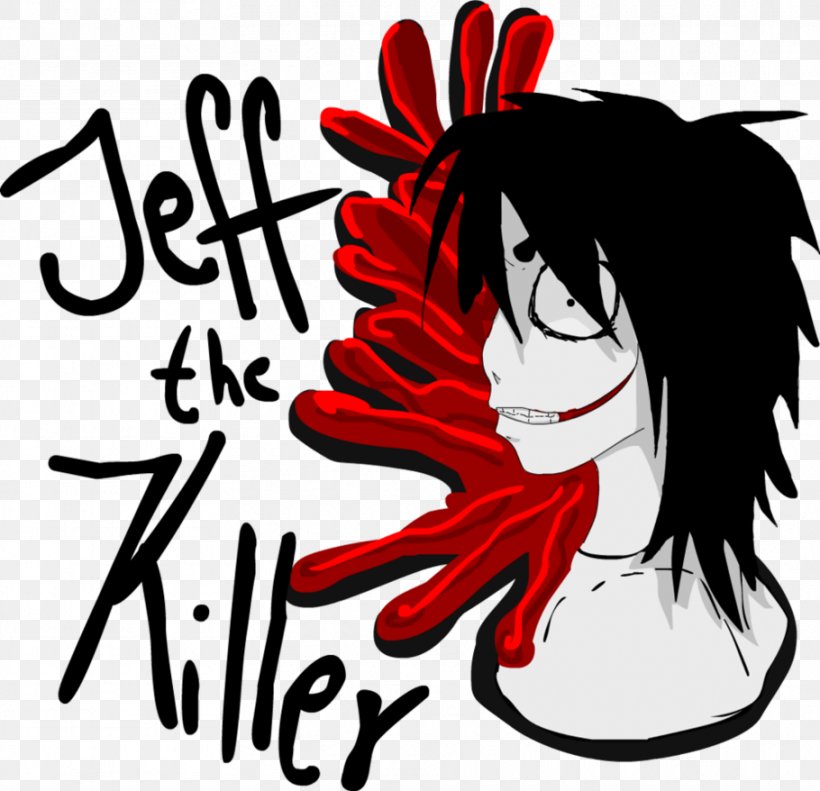 Jeff The Killer Drawing Cartoon Graphic Design, PNG, 910x878px, Watercolor, Cartoon, Flower, Frame, Heart Download Free