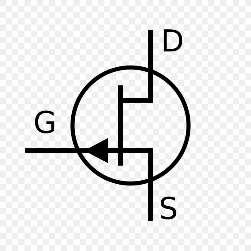 JFET Electronic Symbol MOSFET Field-effect Transistor, PNG, 1024x1024px, Jfet, Area, Bipolar Junction Transistor, Brand, Circuit Diagram Download Free