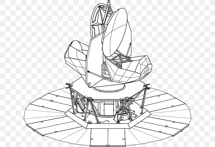 Communication Satellite, PNG, 640x560px, Outer Space, Artwork, Black And White, Drawing, Line Art Download Free