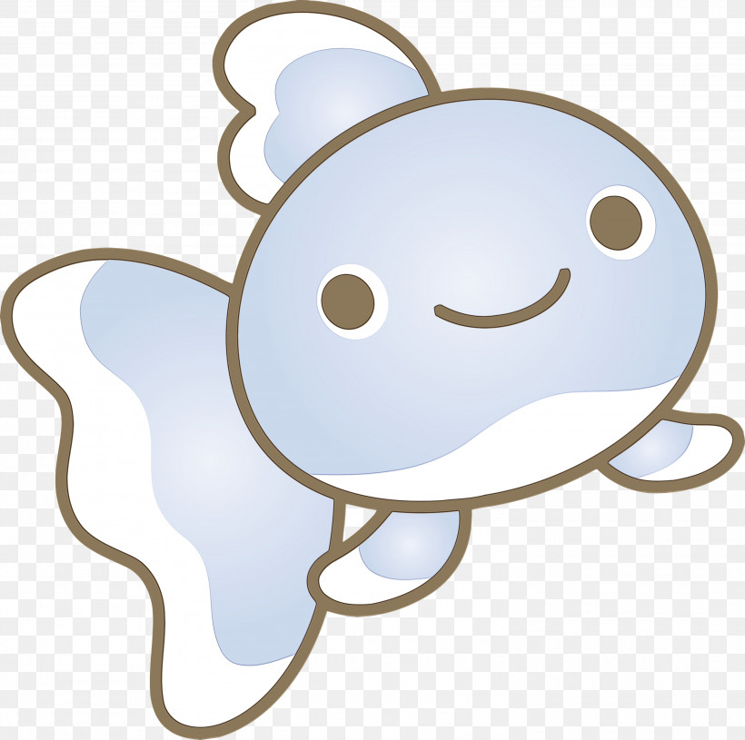 White Cartoon Smile, PNG, 3000x2985px, Baby Goldfish, Cartoon, Goldfish, Paint, Smile Download Free