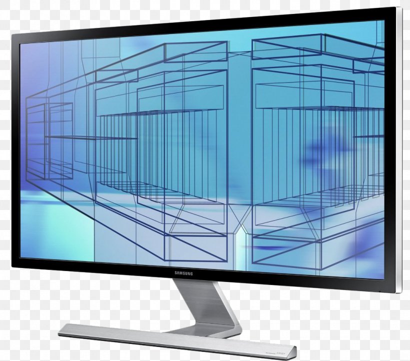 Computer Monitors 4K Resolution LED-backlit LCD Samsung U28D590D, PNG, 1084x955px, 4k Resolution, Computer Monitors, Computer Monitor, Computer Monitor Accessory, Computer Network Download Free