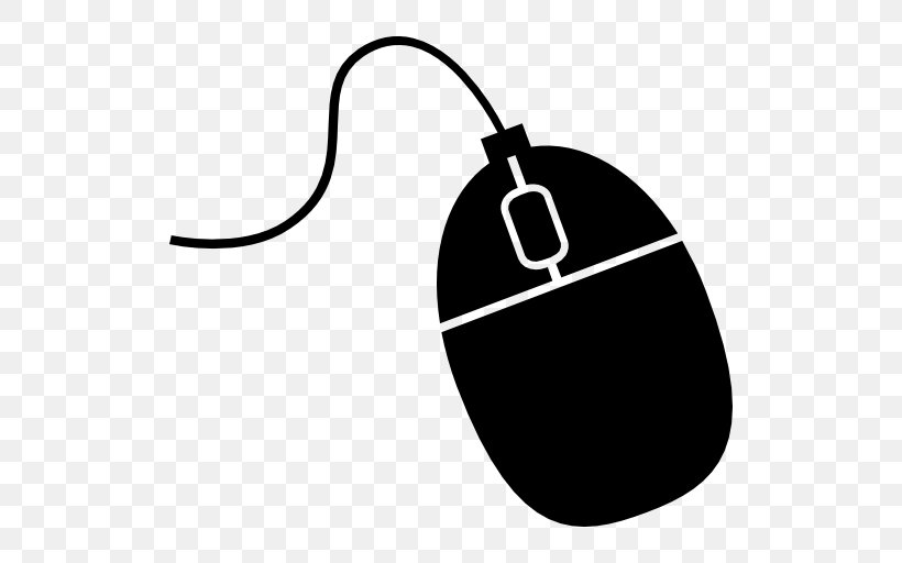 Computer Mouse Pointer Cursor, PNG, 512x512px, Computer Mouse, Black, Black And White, Computer, Computer Accessory Download Free