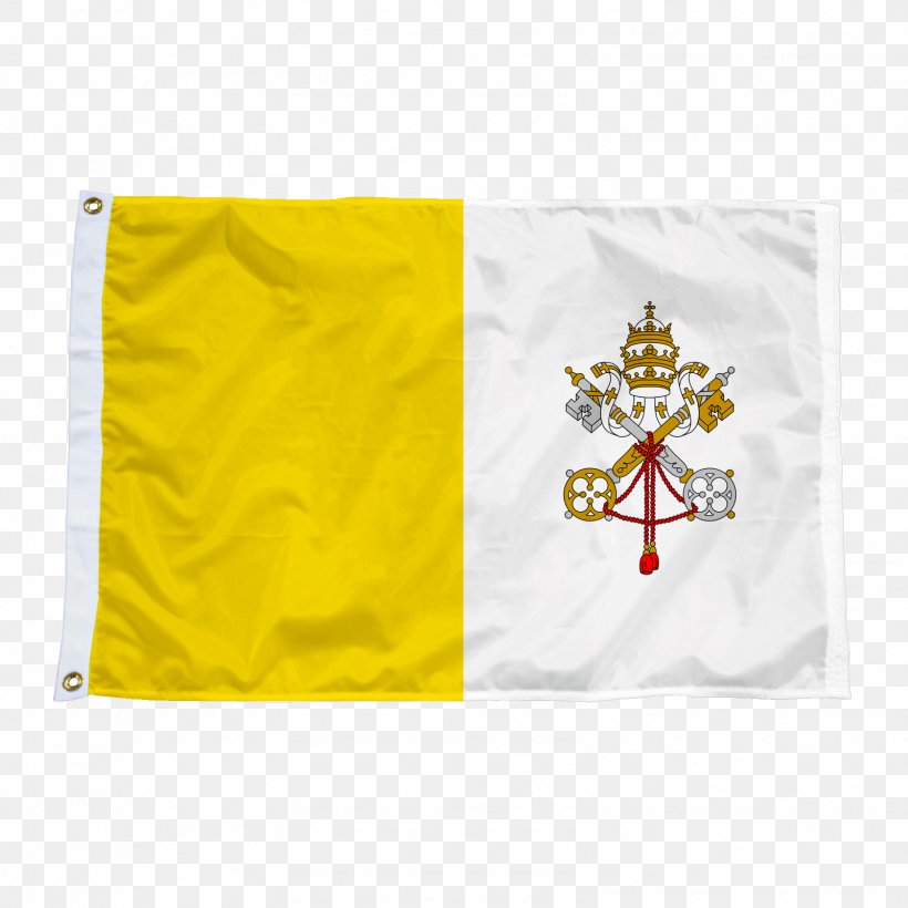 Flag Vatican City Yellow Nylon Units Of Textile Measurement, PNG, 1601x1601px, Flag, Nylon, Obverse And Reverse, Pope, Printing Download Free