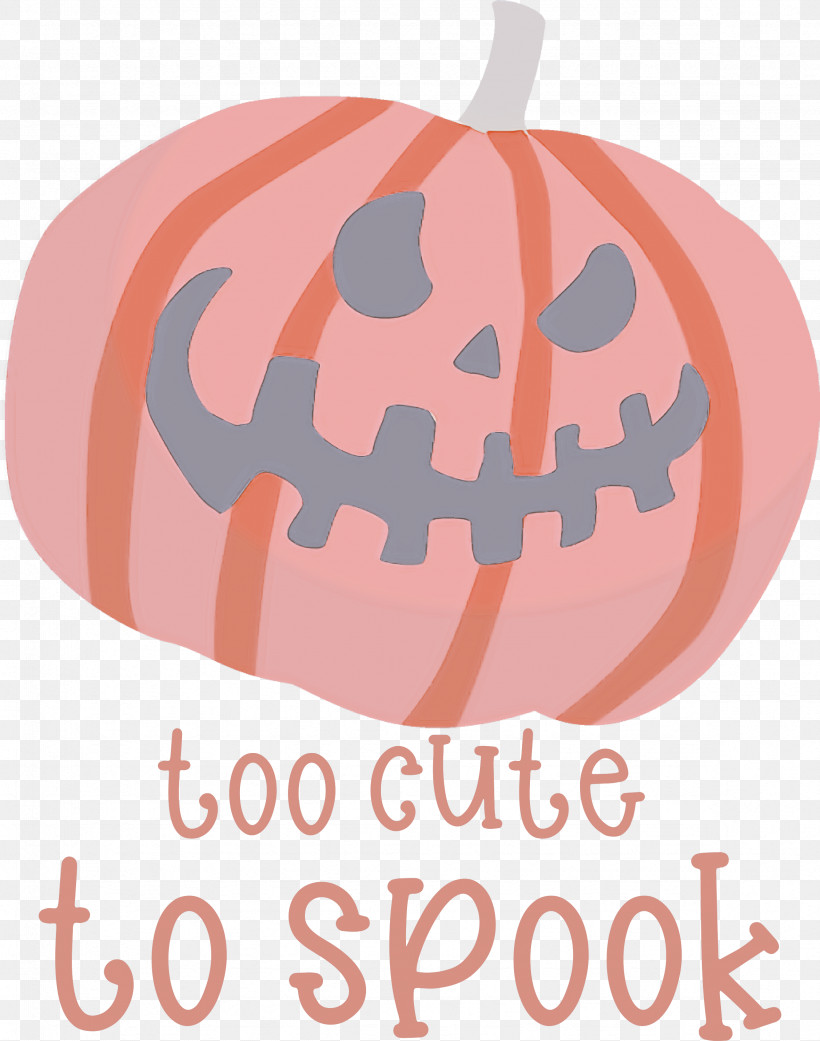 Halloween Too Cute To Spook Spook, PNG, 2361x3000px, Halloween, Logo, Meter, Pumpkin, Spook Download Free