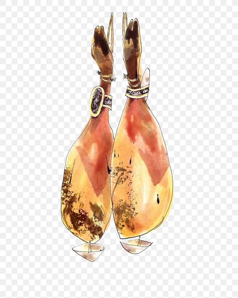 Ham Jamxf3n Food Illustration, PNG, 615x1024px, Ham, Amber, Curing, Drawing, Drink Download Free