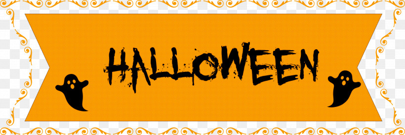 Happy Halloween Banner, PNG, 3000x1006px, Happy Halloween Banner, Cartoon, Geometry, Happiness, Line Download Free