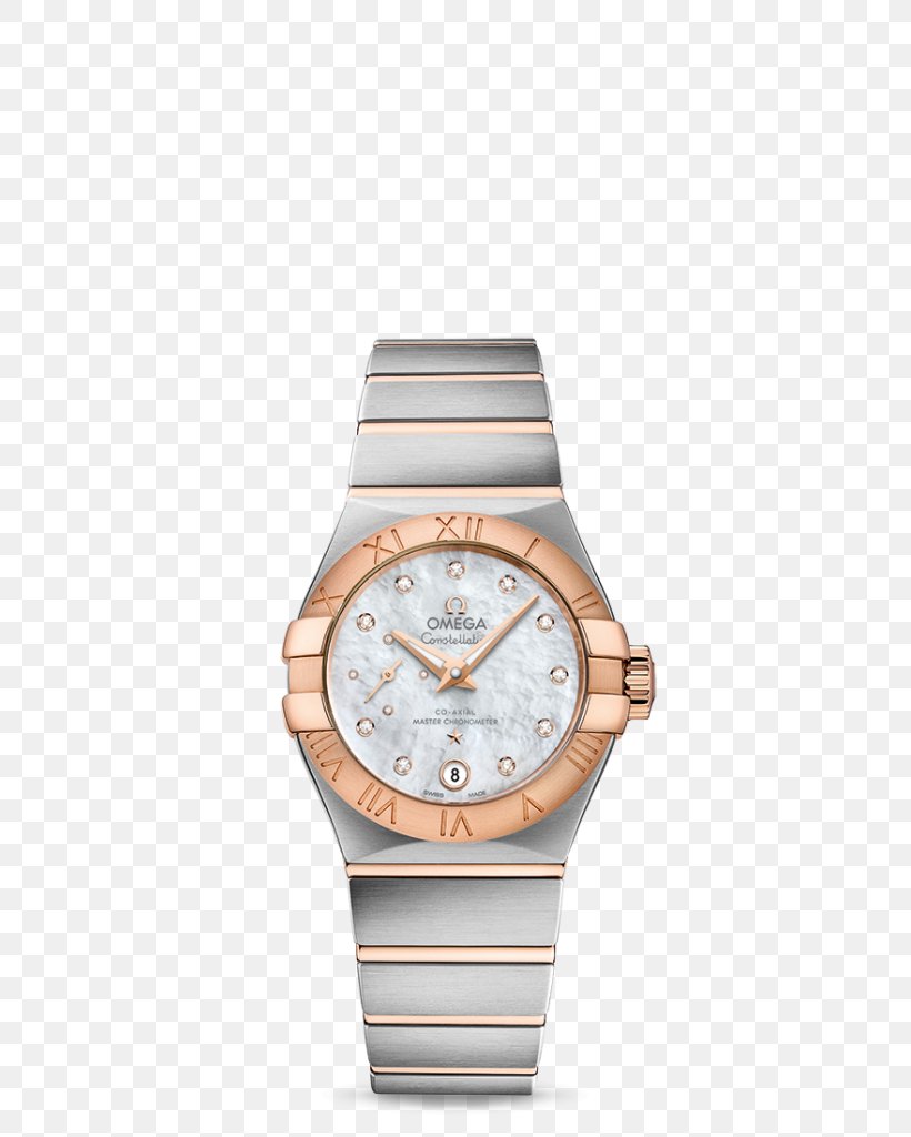 Omega SA Watch Coaxial Escapement Omega Constellation Jewellery, PNG, 745x1024px, Omega Sa, Automatic Watch, Beige, Bracelet, Brown Download Free