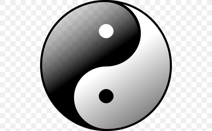 Yin And Yang Clip Art, PNG, 510x510px, Yin And Yang, Black And White, Drawing, Monochrome, Monochrome Photography Download Free