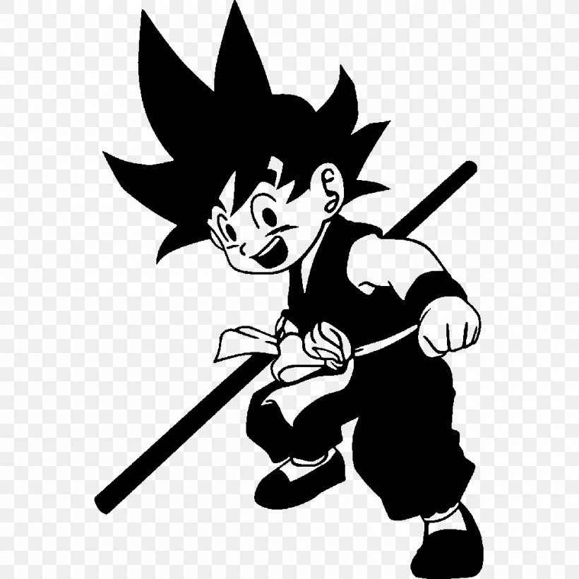 Goku Vegeta Decal Sticker Super Saiyan, PNG, 1000x1000px, Goku, Art, Artwork, Black, Black And White Download Free