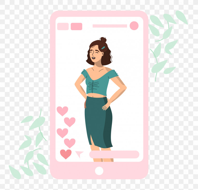 Woman Mobile Social Media, PNG, 2500x2395px, Woman, Arm Architecture, Arm Cortexm, Cartoon, Dress Download Free