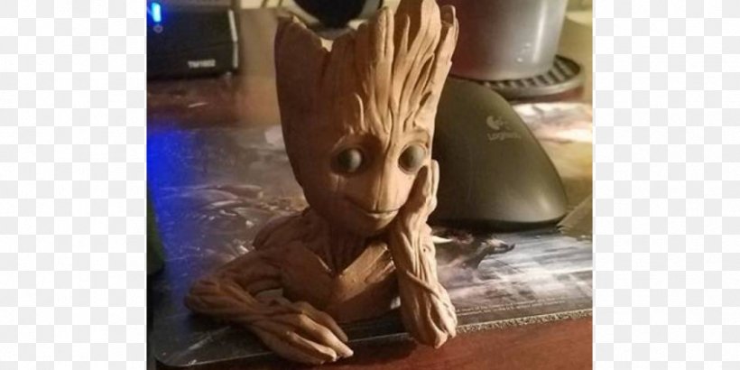 3D Printing Baby Groot Chainsaw Carving, PNG, 848x424px, 3d Computer Graphics, 3d Printing, 3d Printing Filament, Art, Baby Groot Download Free