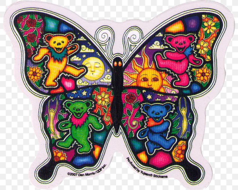 Grateful Dead Decal Woodstock Sticker, PNG, 800x656px, Grateful Dead, Art, Bumper Sticker, Butterfly, Dance Download Free