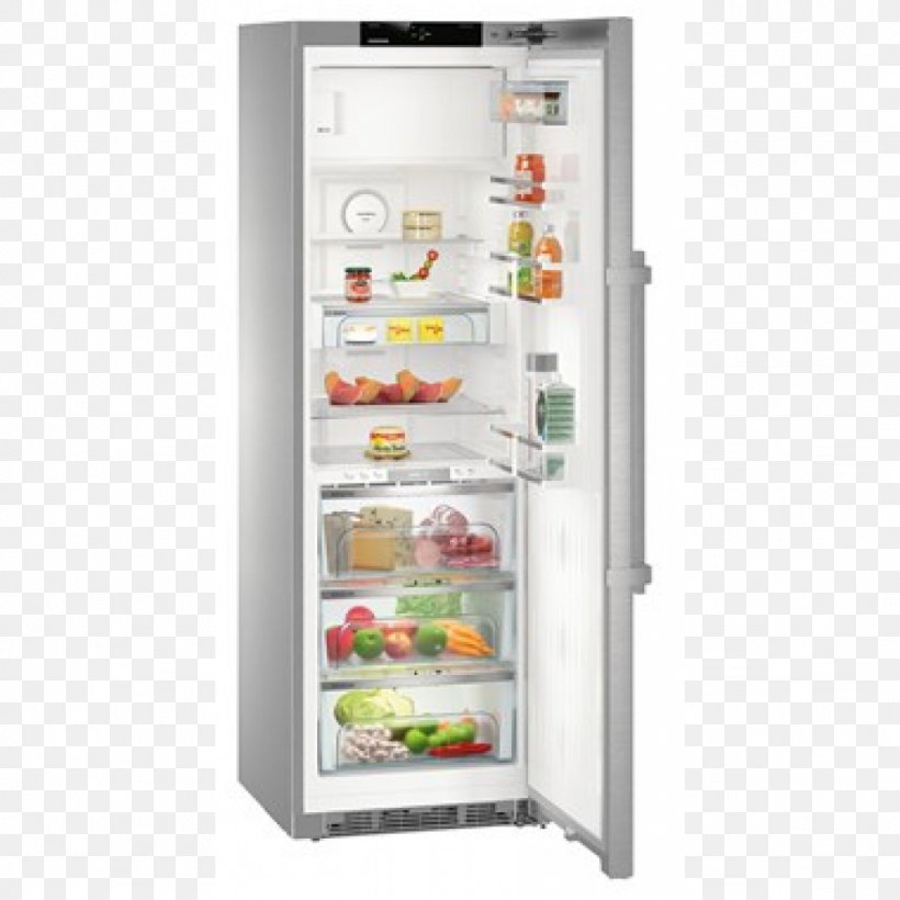 Liebherr Group Liebherr BluPerformance Refrigerator Right Auto-defrost Stainless Steel, PNG, 1024x1024px, Liebherr Group, Autodefrost, Display Case, Edelstaal, European Union Energy Label Download Free