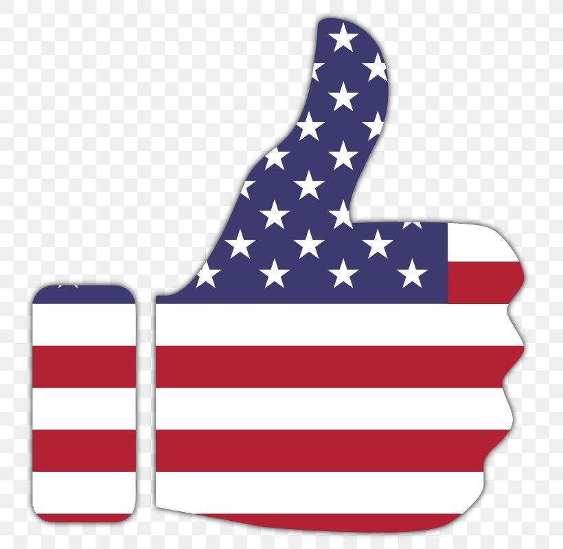 Flag Of The United States Thumb Signal Clip Art, PNG, 800x800px, United States, Finger, Flag, Flag Of The United Kingdom, Flag Of The United States Download Free