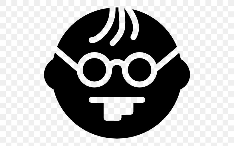 Nerd Emoticon Smiley Clip Art, PNG, 512x512px, Nerd, Black And White, Emoticon, Eyewear, Freak Download Free