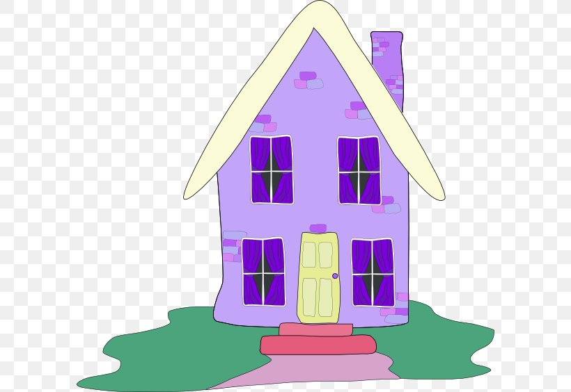 House Clip Art, PNG, 600x564px, House, Facade, Home, Pink, Purple Download Free