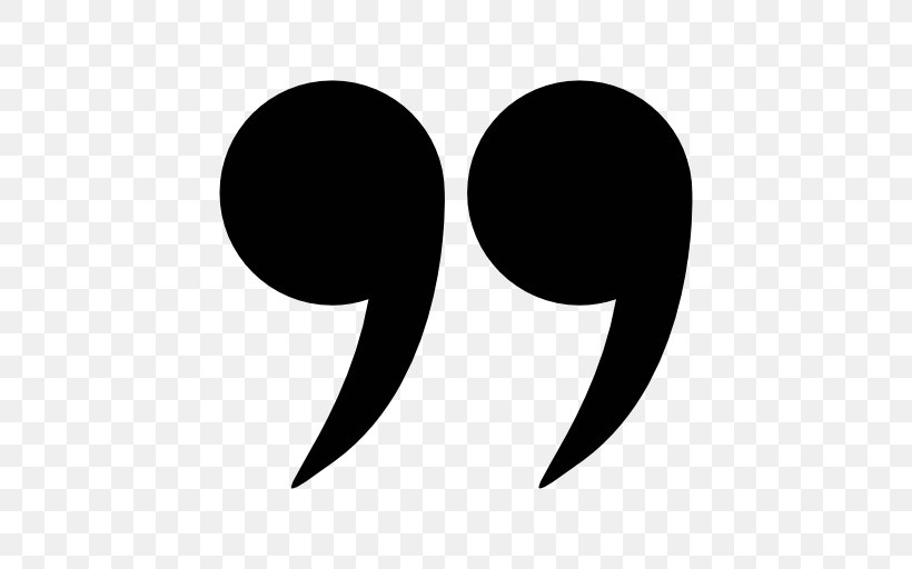 Quotation Marks In English, PNG, 512x512px, Quotation Mark, Black And White, Comma, Crescent, Full Stop Download Free
