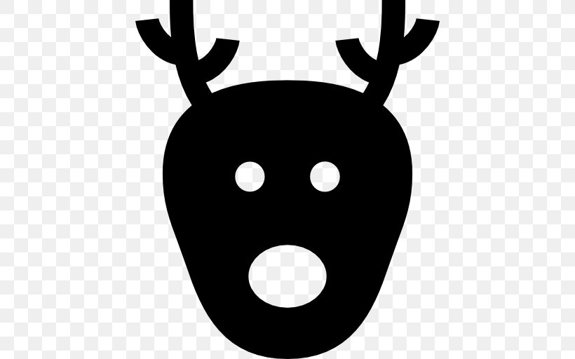 Reindeer Clip Art, PNG, 512x512px, Deer, Animal, Antler, Black, Black And White Download Free