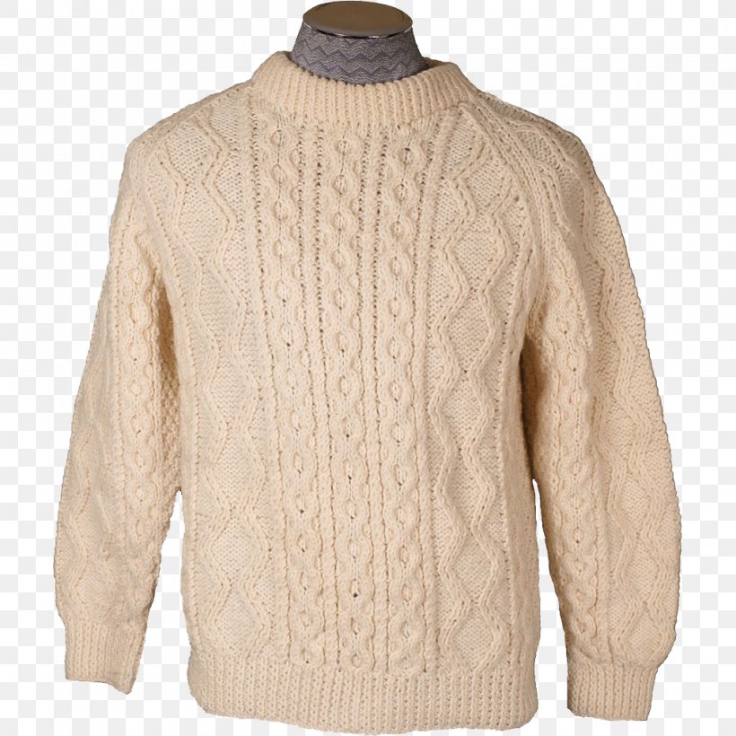 Cardigan Aran Jumper Hand Knitting Sweater, PNG, 1015x1015px, Cardigan, Aran Jumper, Beige, Cable Knitting, Clothing Download Free
