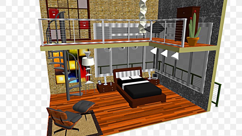 Loft Apartment Bedroom House MikuMikuDance, PNG, 1600x900px, Loft, Apartment, Art, Bathroom, Bedroom Download Free