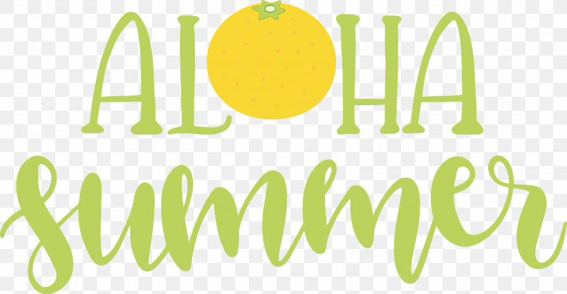Logo Yellow Line Meter Fruit, PNG, 3000x1556px, Aloha Summer, Fruit, Geometry, Line, Logo Download Free