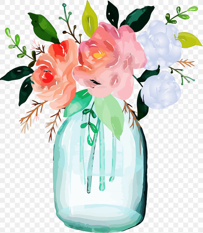 Artificial Flower, PNG, 2610x3000px, Watercolor Mason Jar, Artifact, Artificial Flower, Bouquet, Cut Flowers Download Free