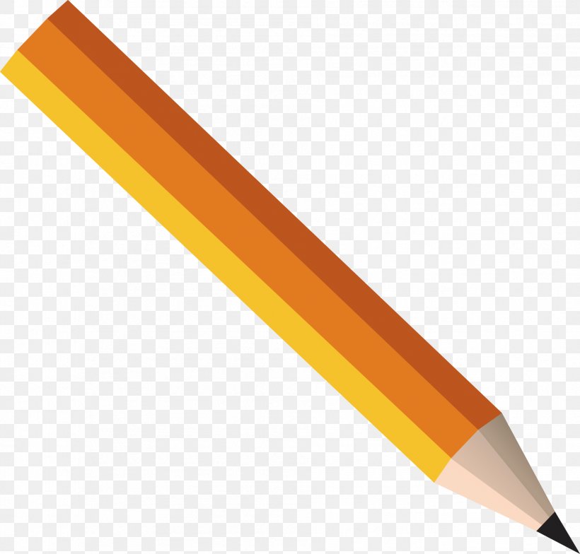 Pencil, PNG, 1906x1824px, Pencil, Colored Pencil, Computer Graphics, Office Supplies, Orange Download Free