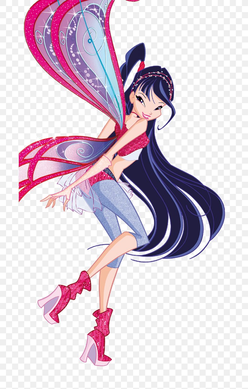 Musa Roxy Winx Club: Believix In You, PNG, 695x1284px, Watercolor, Cartoon, Flower, Frame, Heart Download Free