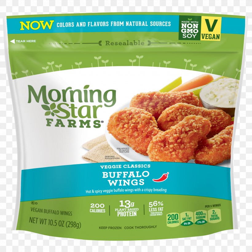 Veggie Burger Morningstar Farms Chik'n Nuggets Chicken Nugget Hamburger Buffalo Wing, PNG, 3000x3000px, Veggie Burger, Brand, Buffalo Wing, Chicken As Food, Chicken Fingers Download Free