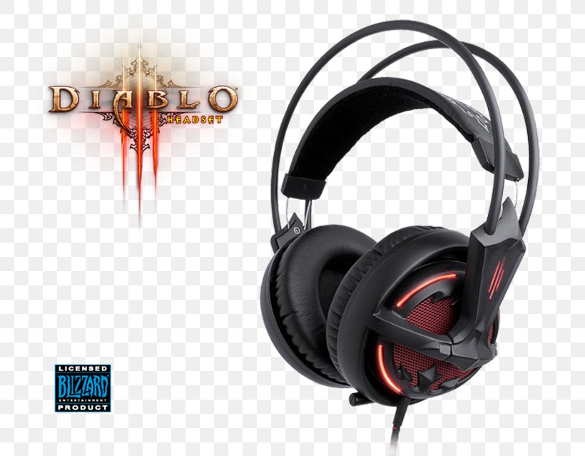 Diablo III: Reaper Of Souls Headphones SteelSeries Video Game Headset, PNG, 744x639px, Diablo Iii Reaper Of Souls, Audio, Audio Equipment, Computer Software, Diablo Download Free
