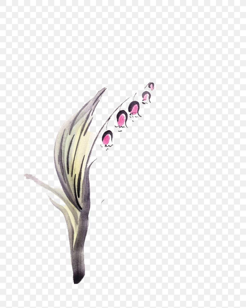 Lily Of The Valley, PNG, 770x1024px, Lily Of The Valley, Body Jewelry, Chinese Painting, Drawing, Ink Wash Painting Download Free