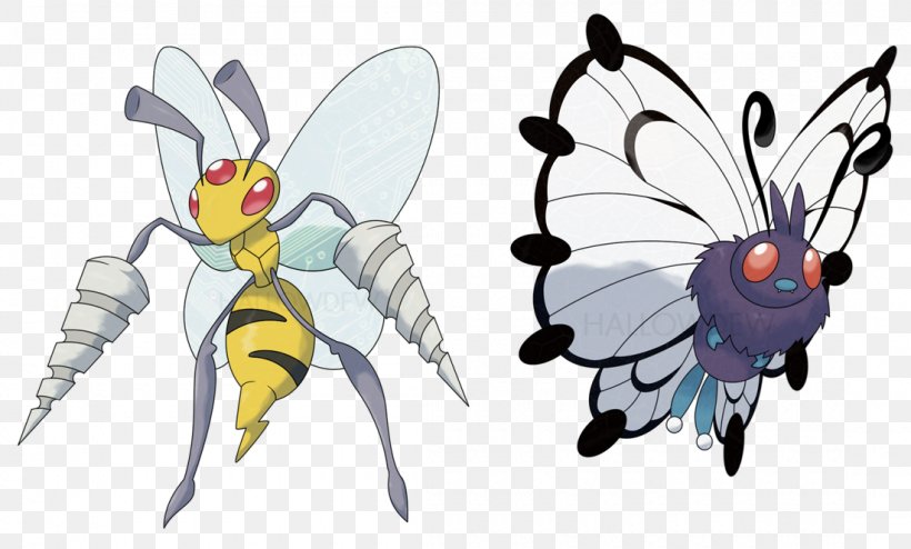 Pokémon Omega Ruby And Alpha Sapphire Beedrill Butterfree Ash Ketchum, PNG, 1100x663px, Beedrill, Arthropod, Artwork, Ash Ketchum, Bee Download Free