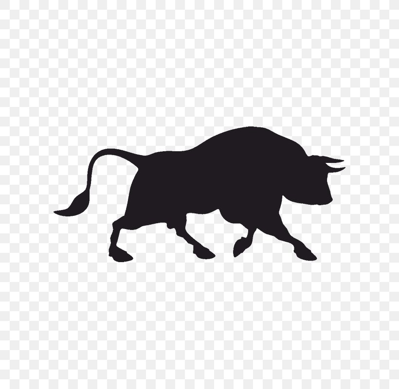 Cattle Wall Decal Sticker Bull, PNG, 800x800px, Cattle, Black, Black And White, Bull, Bumper Sticker Download Free