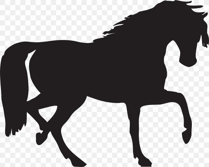 Horse Silhouette Clip Art, PNG, 1969x1577px, Mustang, Black And White, Bridle, Colt, Draft Horse Download Free