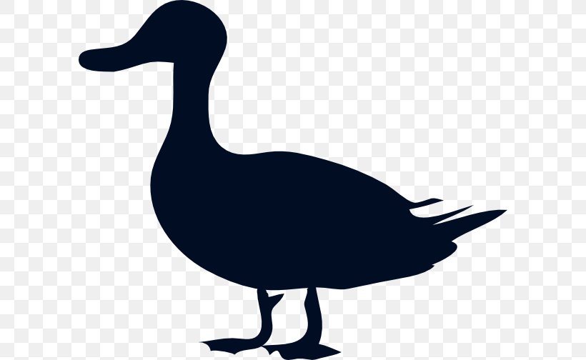 Donald Duck Silhouette Clip Art, PNG, 600x504px, Duck, Artwork, Beak, Bird, Black And White Download Free