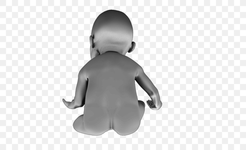 Infant 3D Computer Graphics 3D Printing CGTrader Child, PNG, 500x500px, 3d Computer Graphics, 3d Printing, Infant, Animation, Black And White Download Free