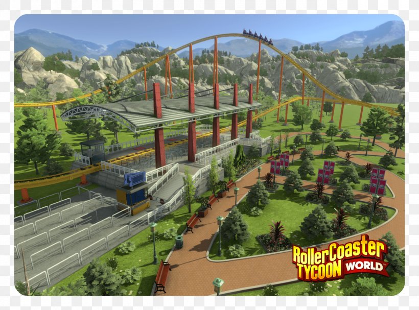 RollerCoaster Tycoon World Amusement Park Chop Chop Ninja World, PNG, 1372x1017px, Rollercoaster Tycoon World, Amusement Park, Chop Chop, Game, Garden Download Free